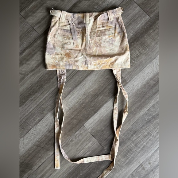 Mars The Label Cargo Mini Skirt 100% Cotton UK Sz 8-US Sz 4 Coachella - Picture 3 of 6